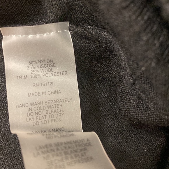 Vila Milano Lush Pleated Collar Black Sweater M - Picture 14 of 14